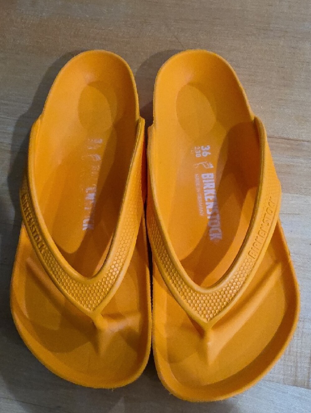 BIRKENSTOCK Arizona Eva Womens Sandels Yellow Orange Size 36 5.5 - Picture 2 of 5